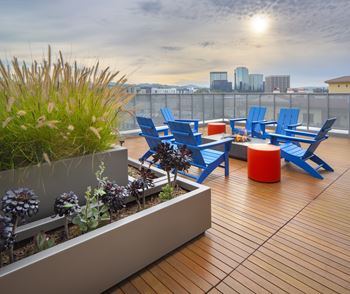 Rooftop patio